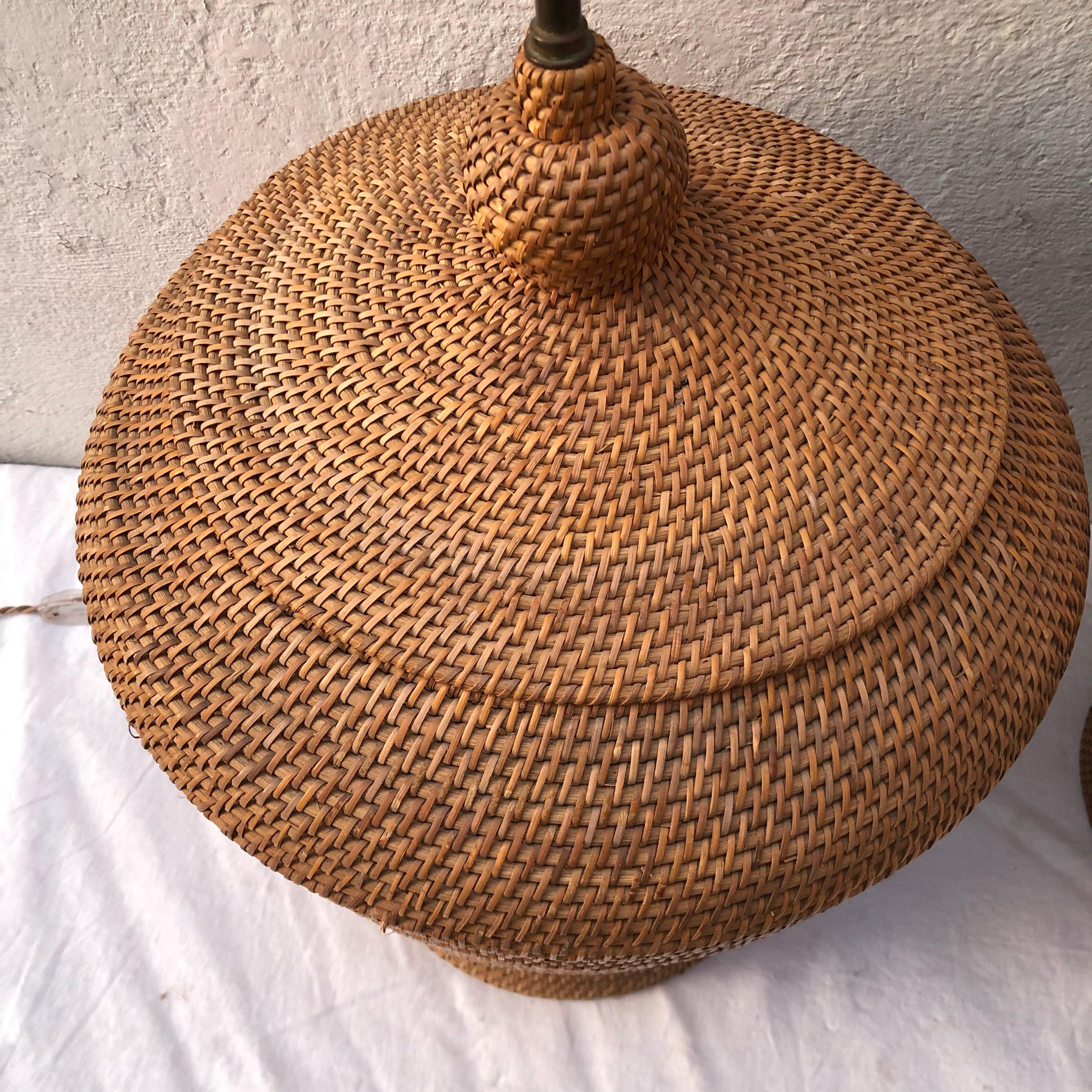 basket weave lamp