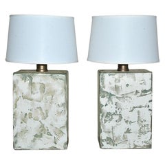 Coppia di lampade da tavolo organiche moderne oversize