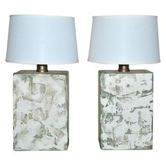 Pair of Oversize Modern Organic Table Lamps