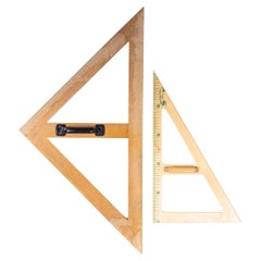 Used Pair of Oversize Teaching, Blackboard Triangles