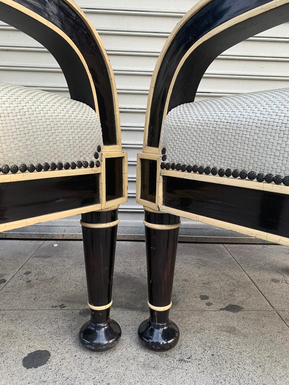 Pair of Oversized Armchairs by Hendrix-Allardyce For Sale 1