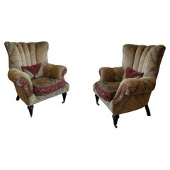 Pair of Oversized English Inspired Armchairs