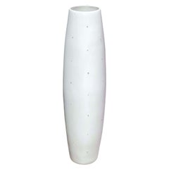 Pair of Oversized Italian Ceramic Vases with Swarovski Crystal Pieces
