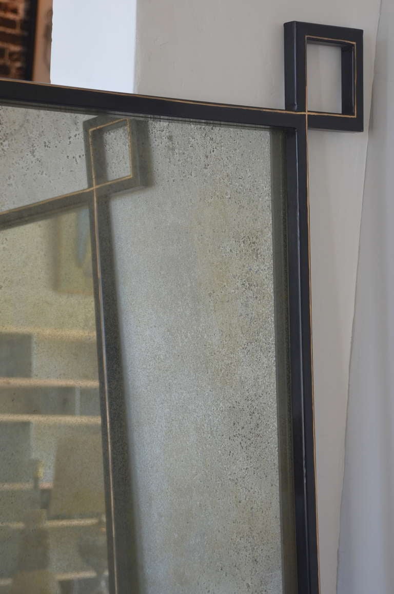 Contemporary Pair of Oversized 'Oxyde' French Industrial Mirrors by Design Frères For Sale