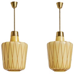 Pair of Oversized Pendants by Carl Westman Attributed