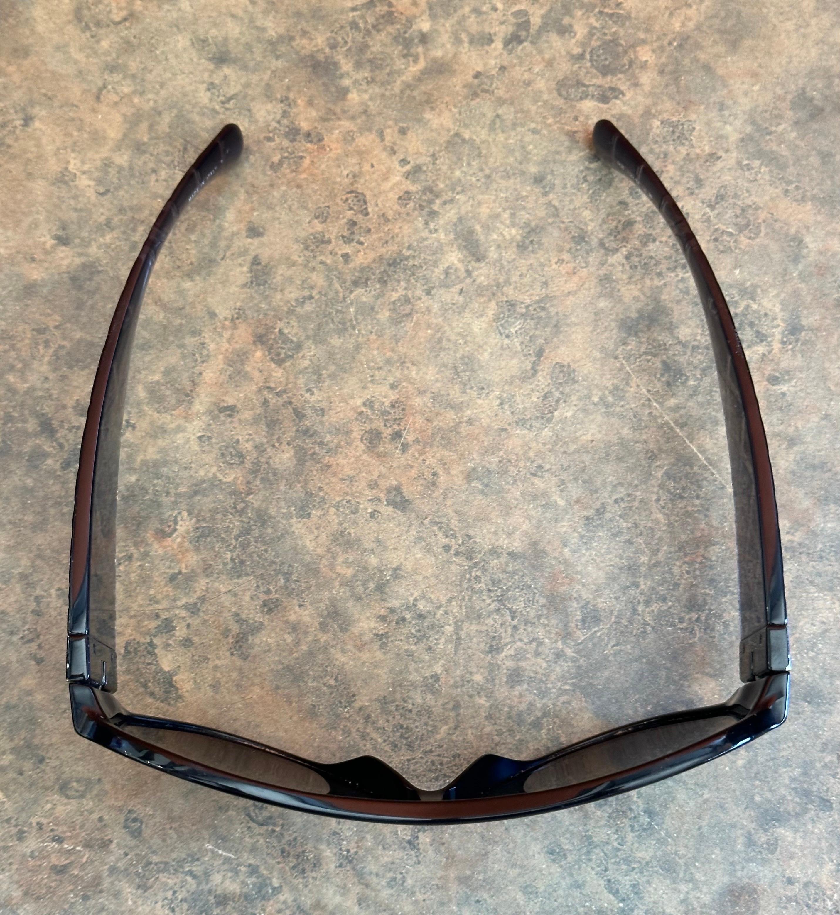 Pair of Oversized Quilted Shield Sunglasses with Original Case & Box by Chanel For Sale 2