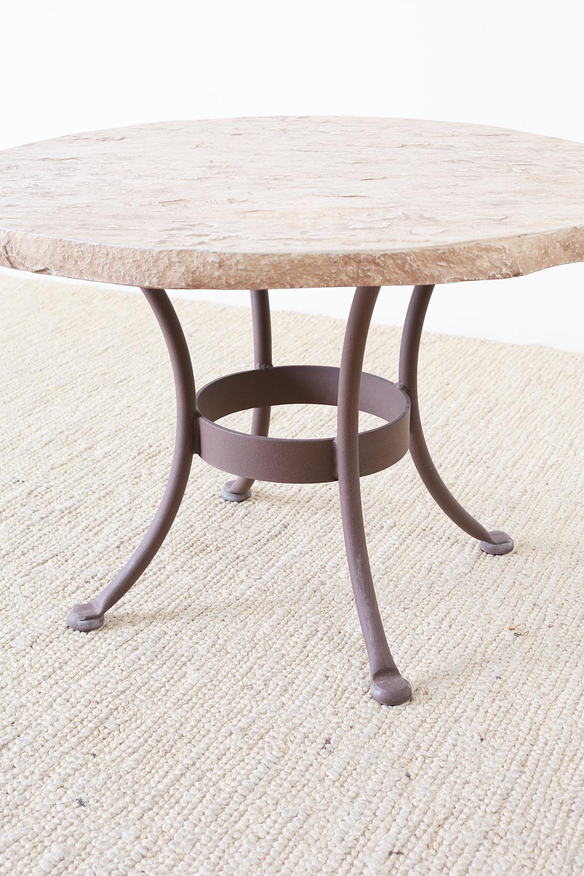 faux stone outdoor table
