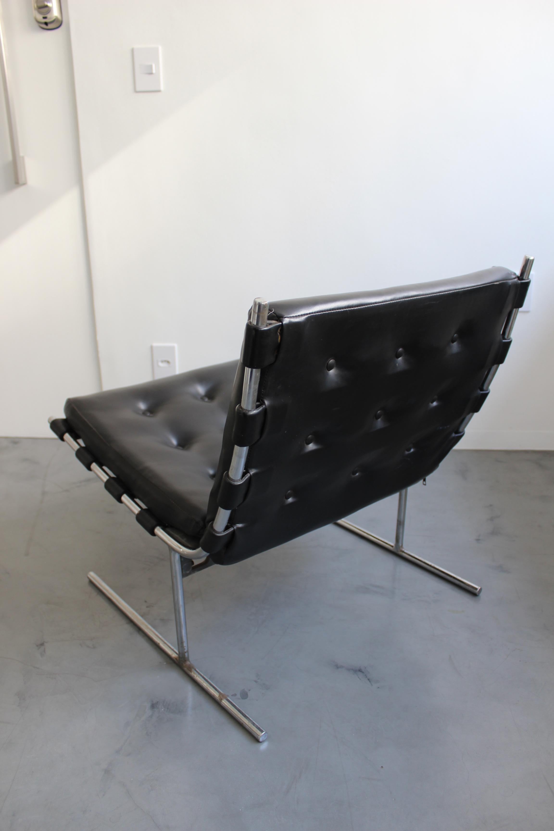 Metal Jorge Zalszupin Pair of Oxford Chairs For Sale