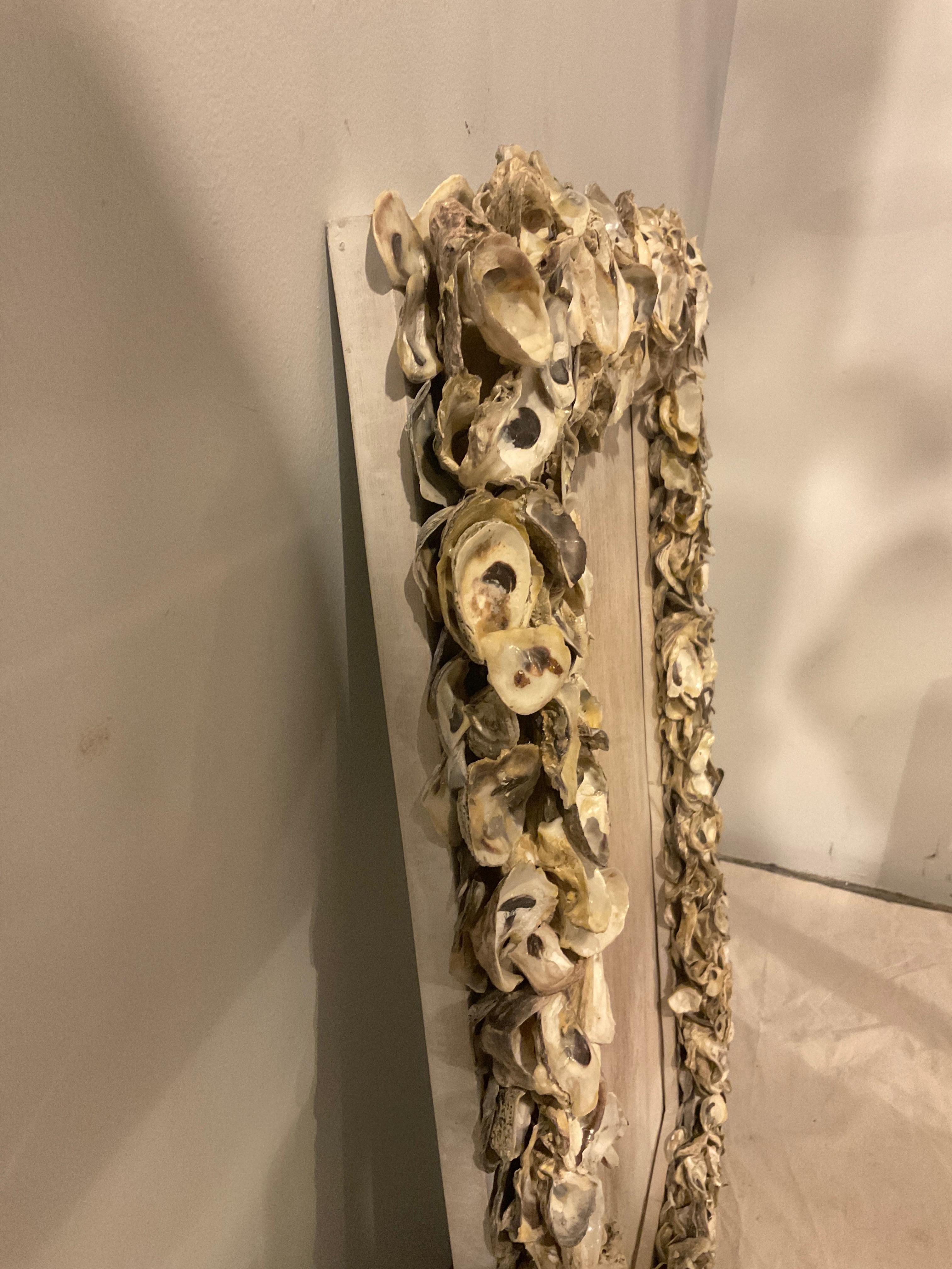 Pair Of Oyster Shell Frames  For Mirrors For Sale 2