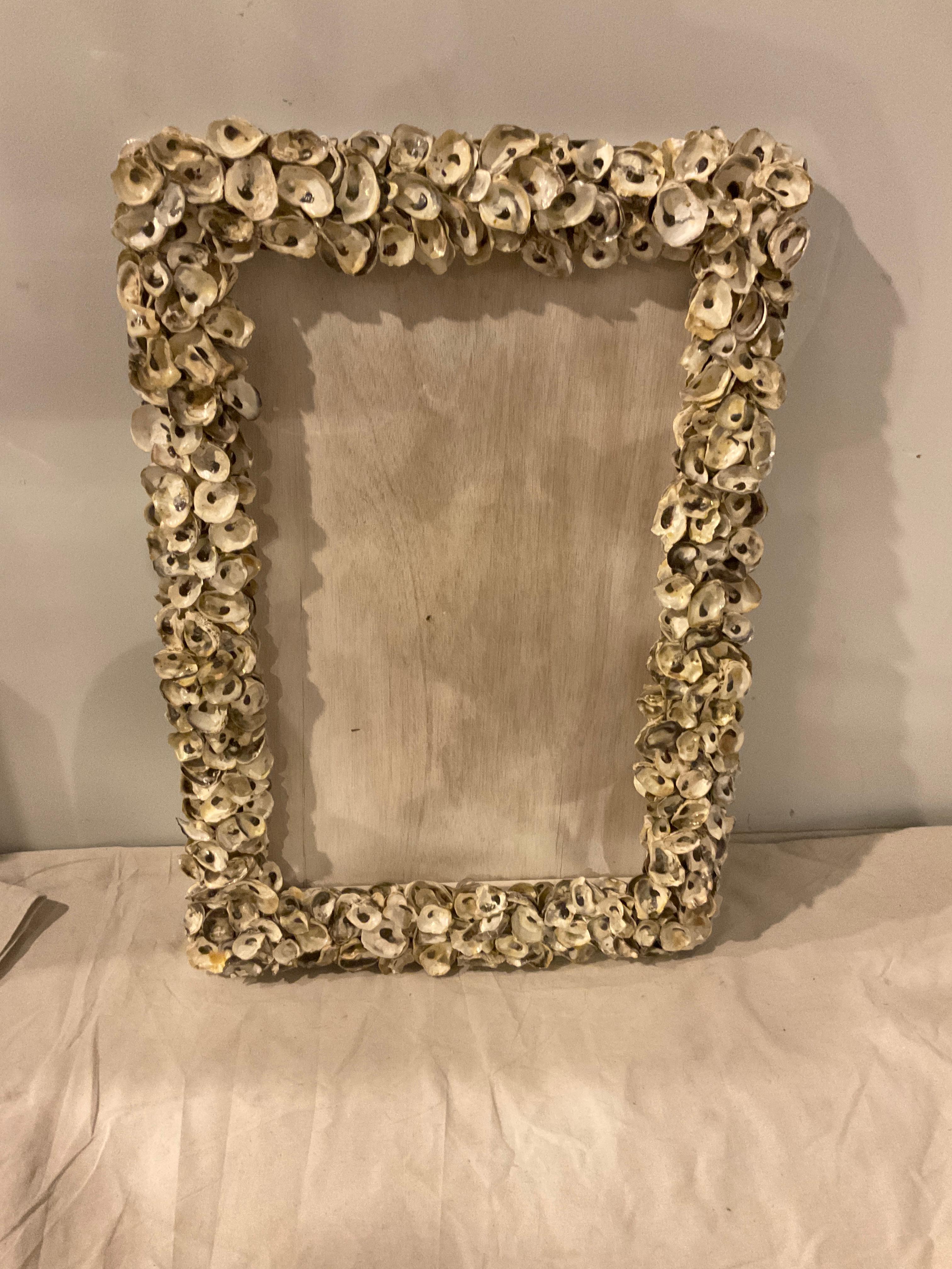 Pair Of Oyster Shell Frames  For Mirrors For Sale 4