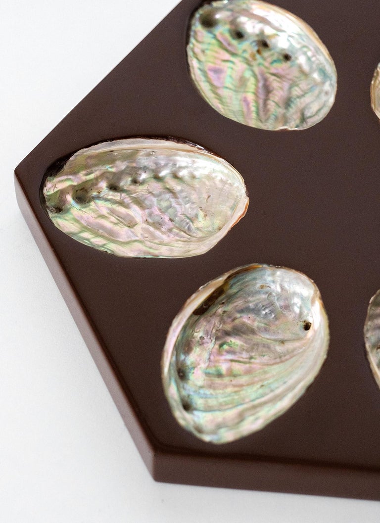 Pair of Oyster Trays, Mother of Pearl, Italy, 1970s For Sale at 1stDibs
