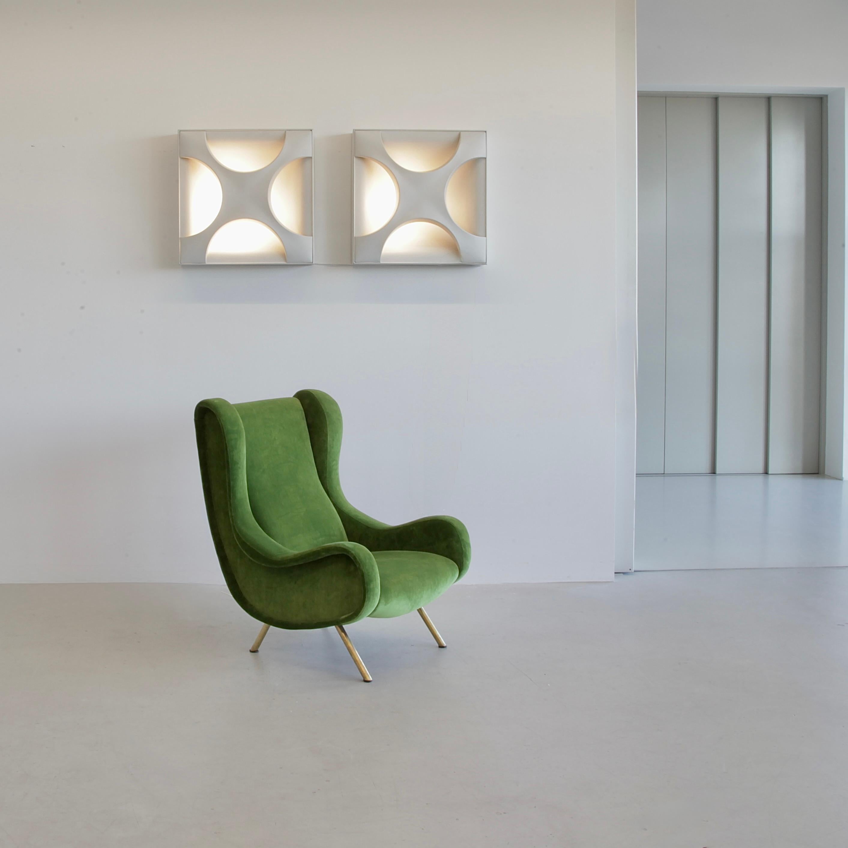 Ein Paar Cross Oyster Wall Lights von Rolf KRUEGER, 1968 1