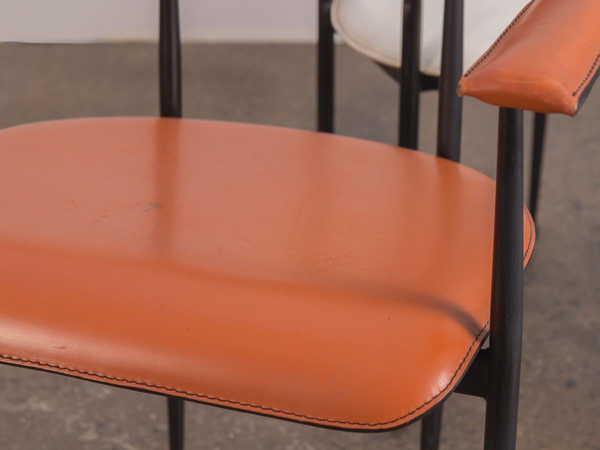 Metal Pair of P40 Armchairs by Giancarlo Vegni and Gianfranco Gualtierotti for Fasem