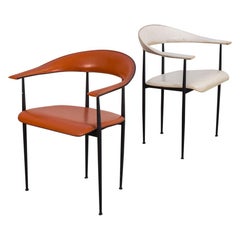 Pair of P40 Armchairs by Giancarlo Vegni and Gianfranco Gualtierotti for Fasem