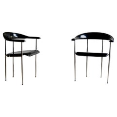 Pair of P40 Chairs by Giancarlo Vegni