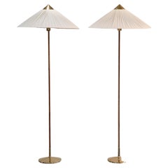 Pair of Paavo Tynell Floor Lamps Model 9602 "Chinese Hat" for Taito