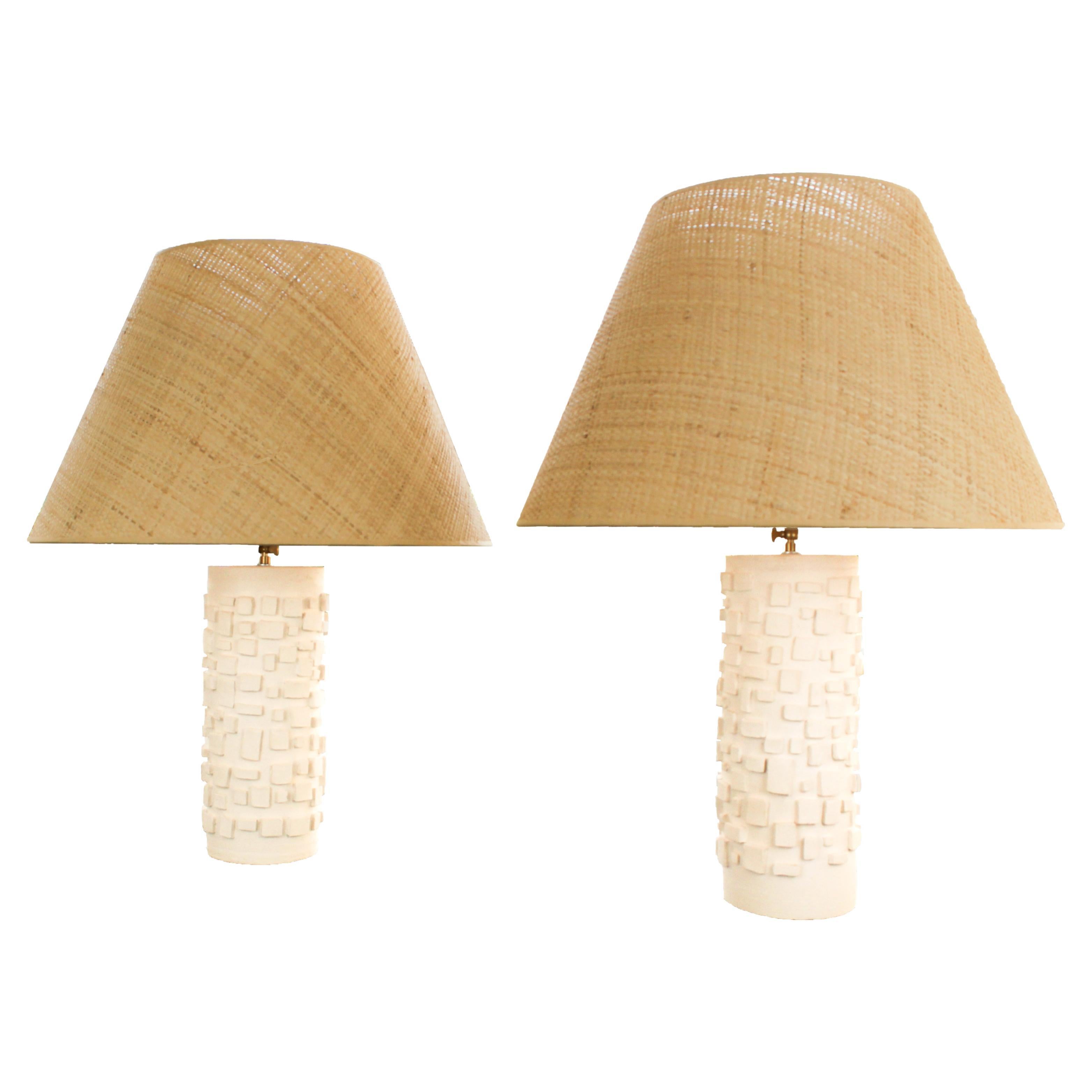 Pair of Paco Ponte Table Lamps, circa 2020, Spain For Sale