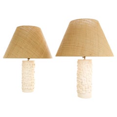 Used Pair of Paco Ponte Table Lamps, circa 2020, Spain