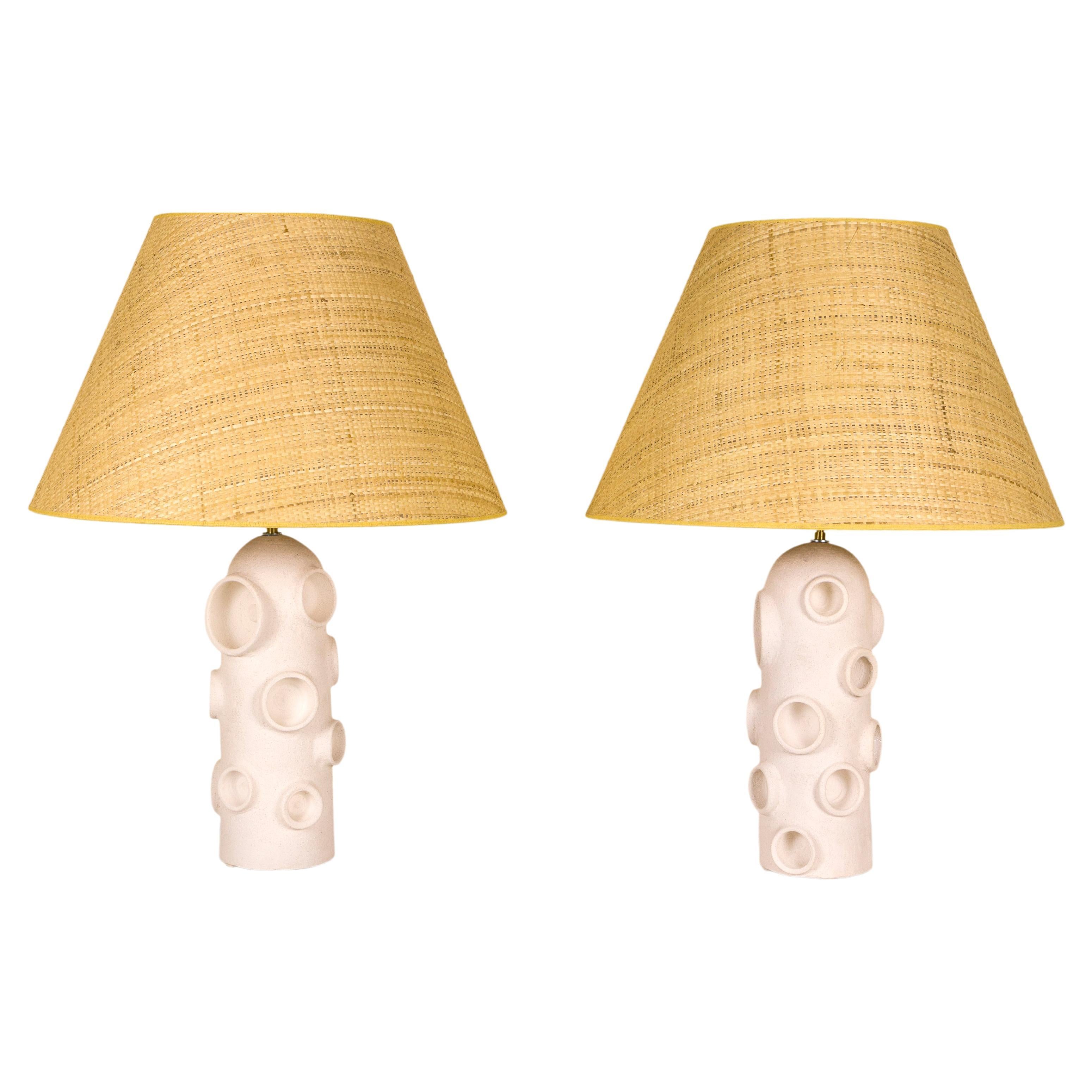 Pair of Paco Ponte Table Lamps, circa 2022, Spain For Sale