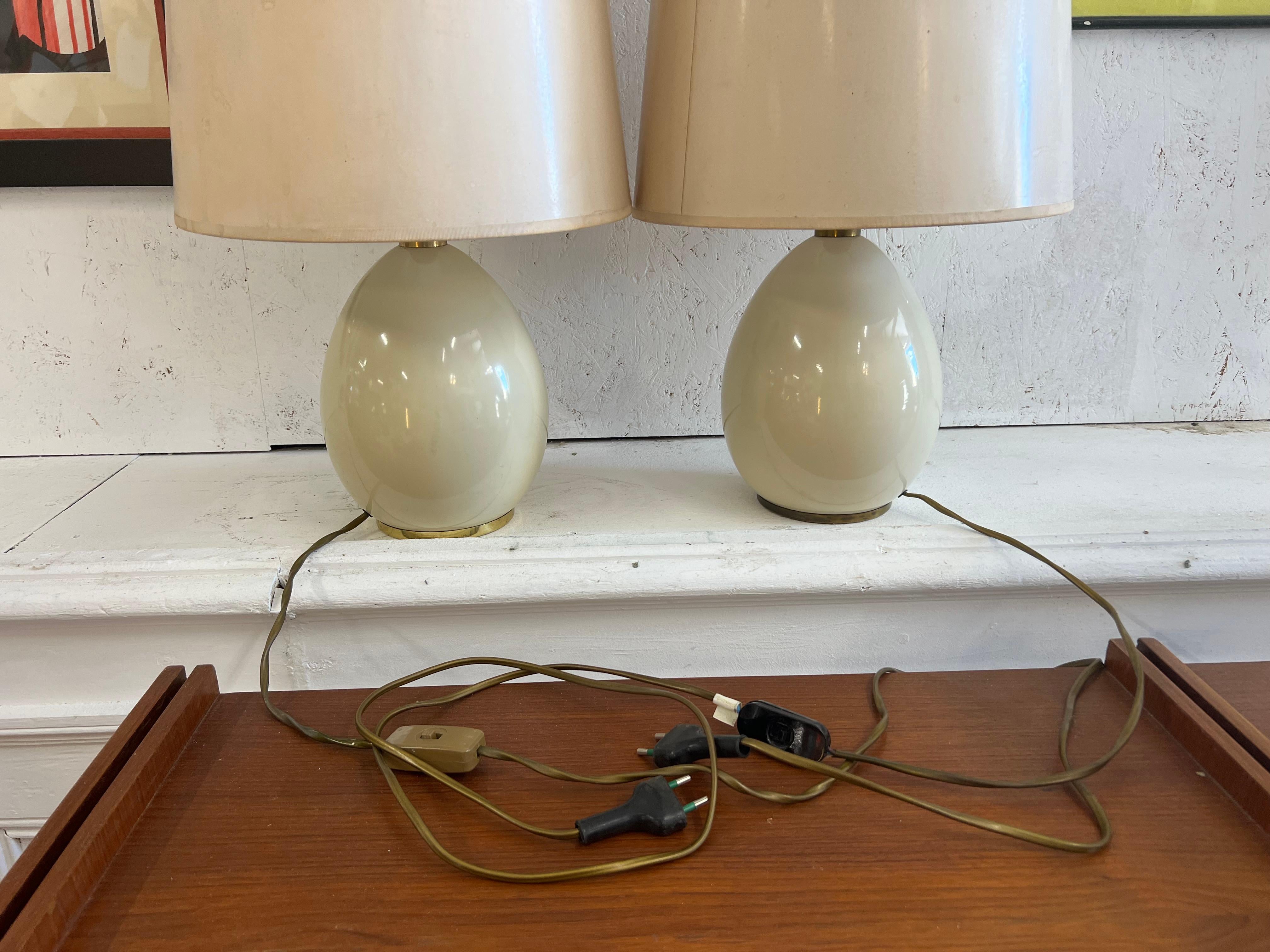 Italian Pair of Paf Lamp , 1950’s Italy  For Sale