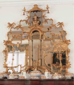 Pair of Pagoda Pier Mirrors & Chippendale Custom Mirror - Deposit 2