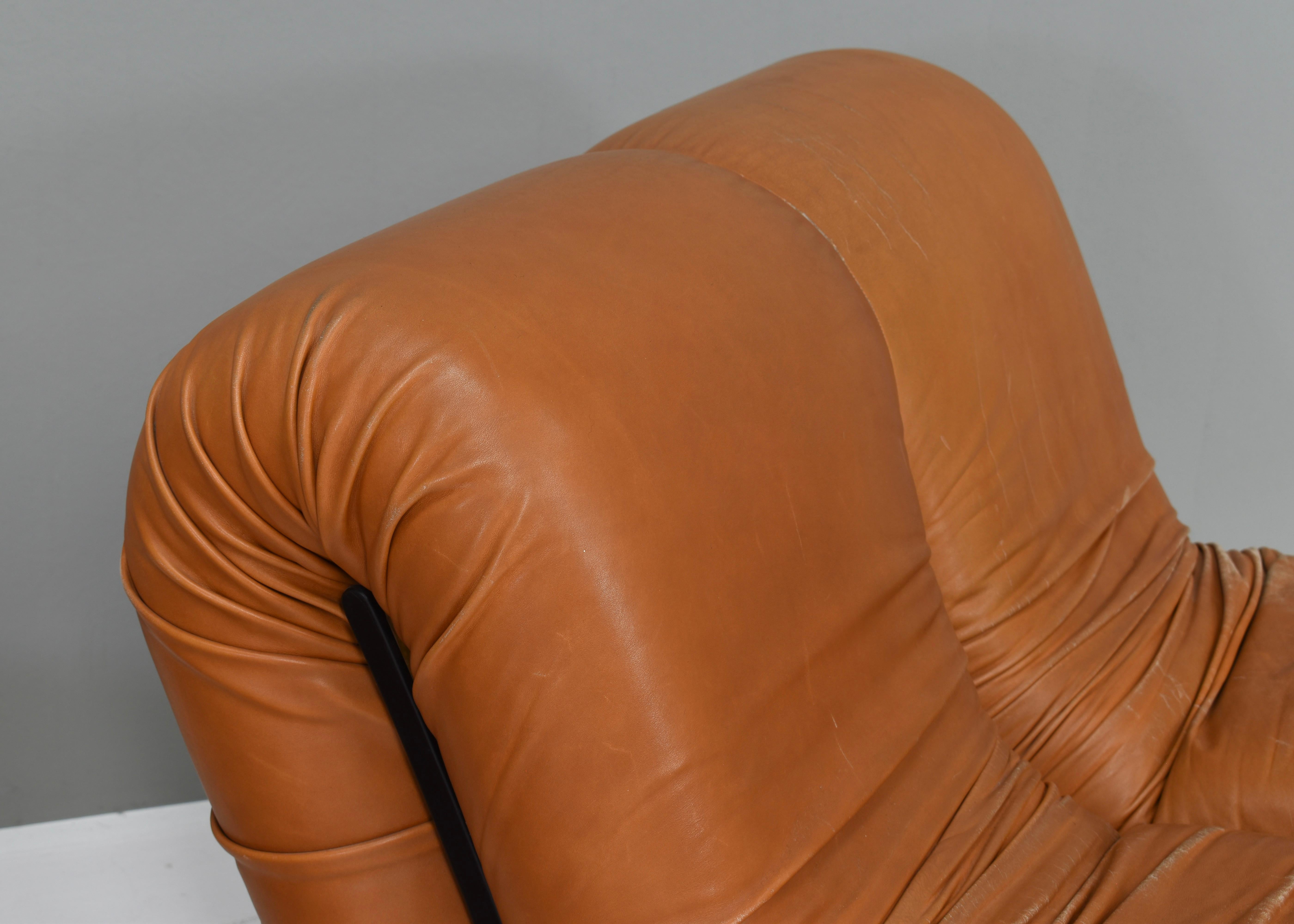 Pair of Pagrù Lounge Chairs by Claudio Vagnoni, Italy - circa 1960 2
