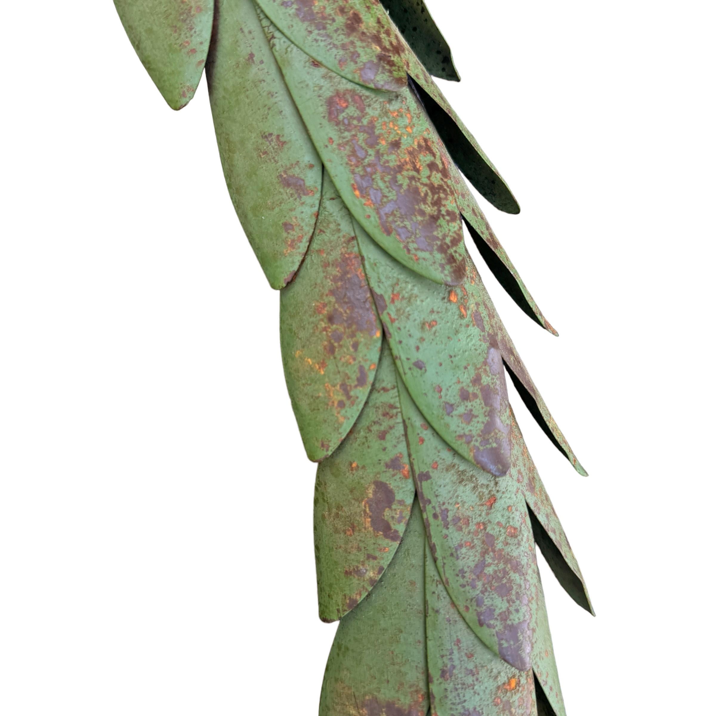 Pair of Painted and Gilt Tole Laurel Wreaths 1