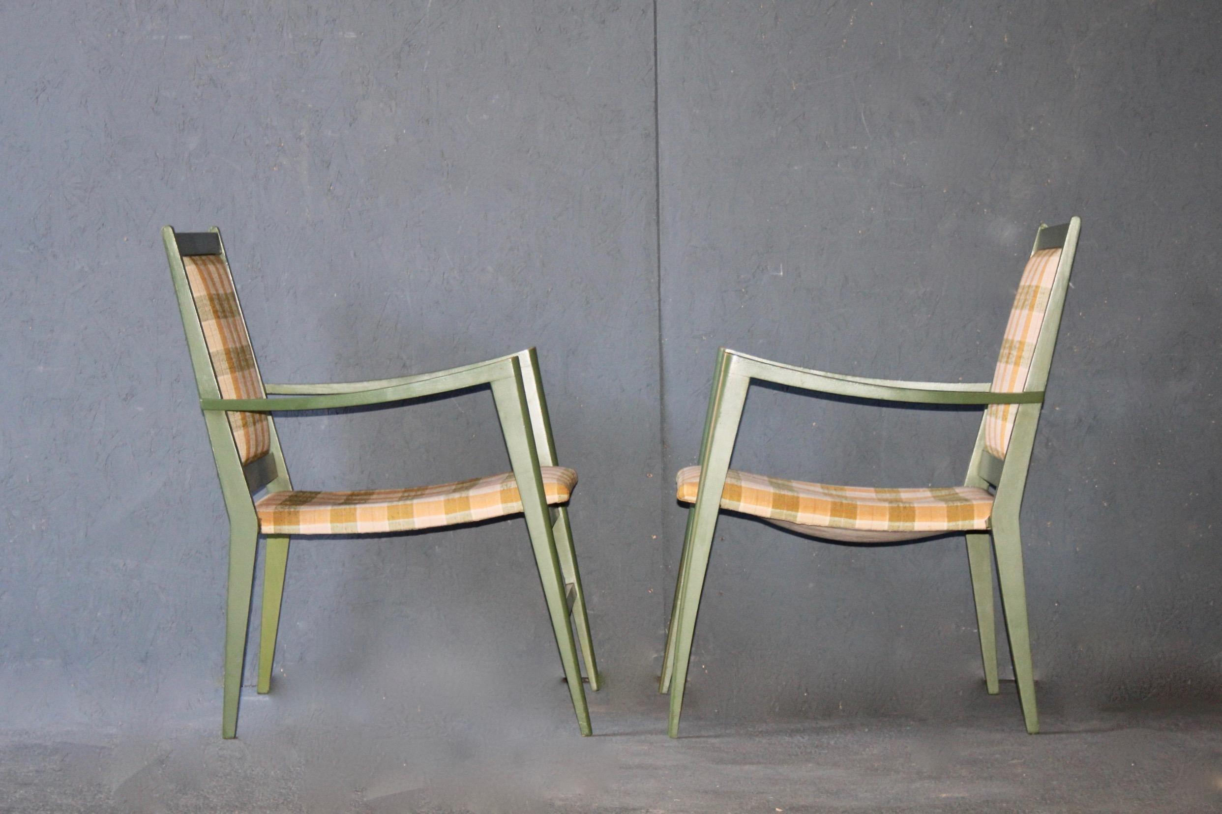 Pair of painted armchairs 5