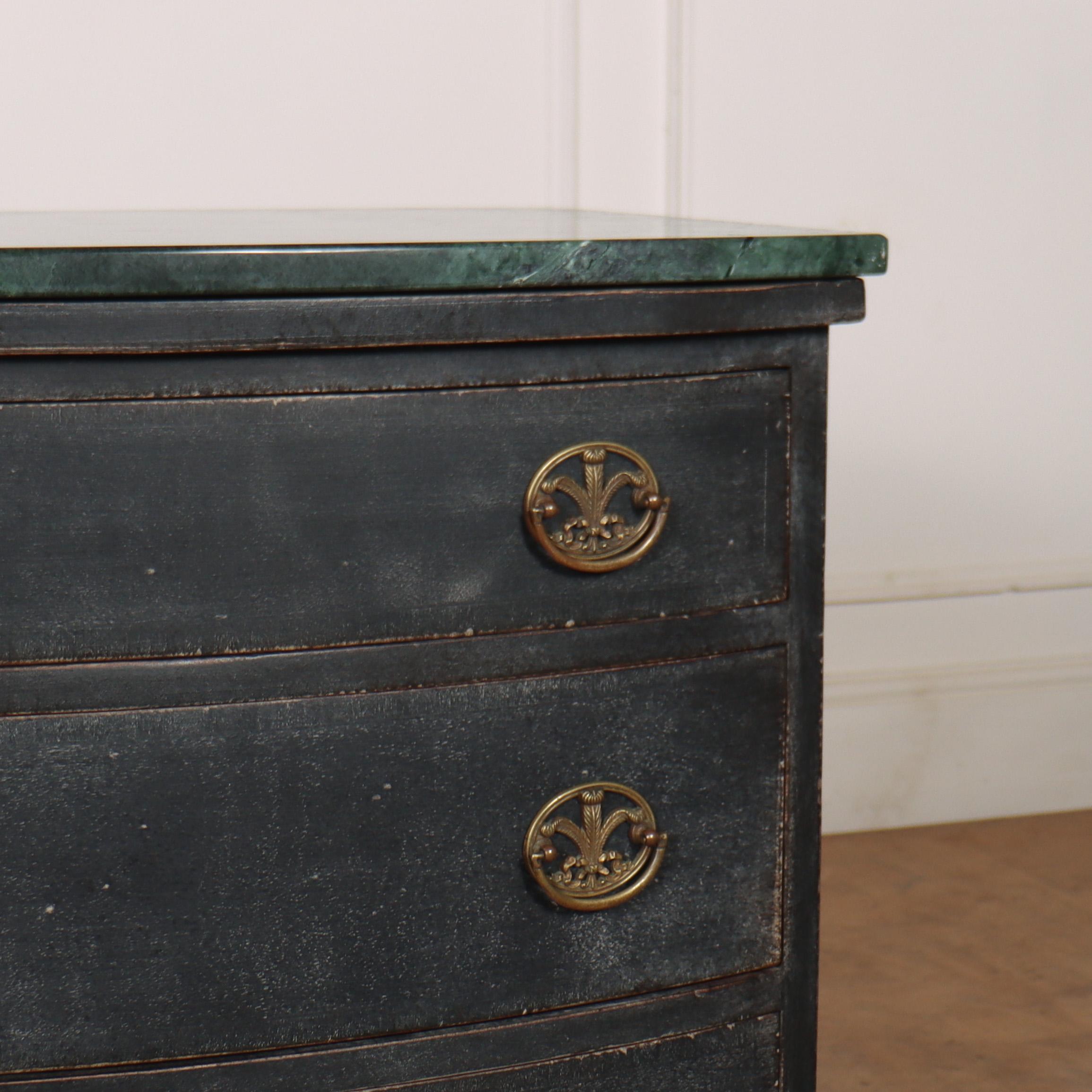 20th Century Pair of Painted Bedside Chest of Drawers For Sale