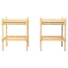 Pair of Painted Bedside Tables