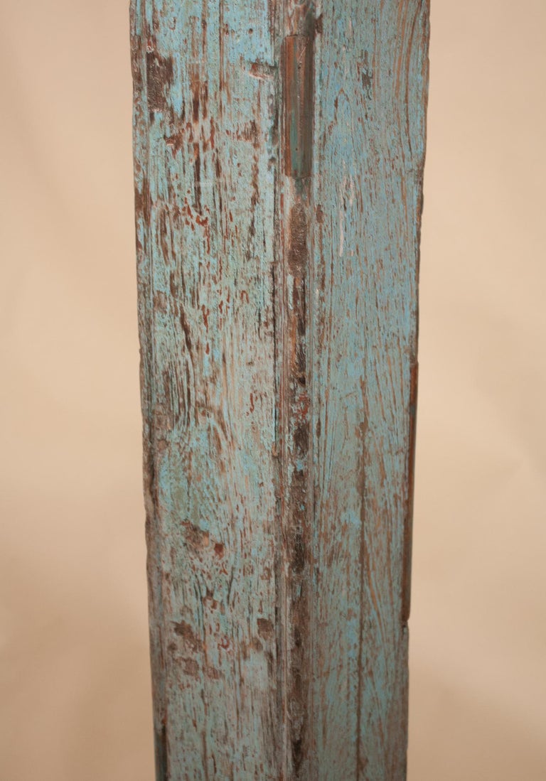 authentic teak furniture on Pair Of Painted Carved Teak Wood Columns From Gujarat India For Sale At 1stdibs