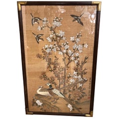 Pair of Painted Chinoiserie Panels
