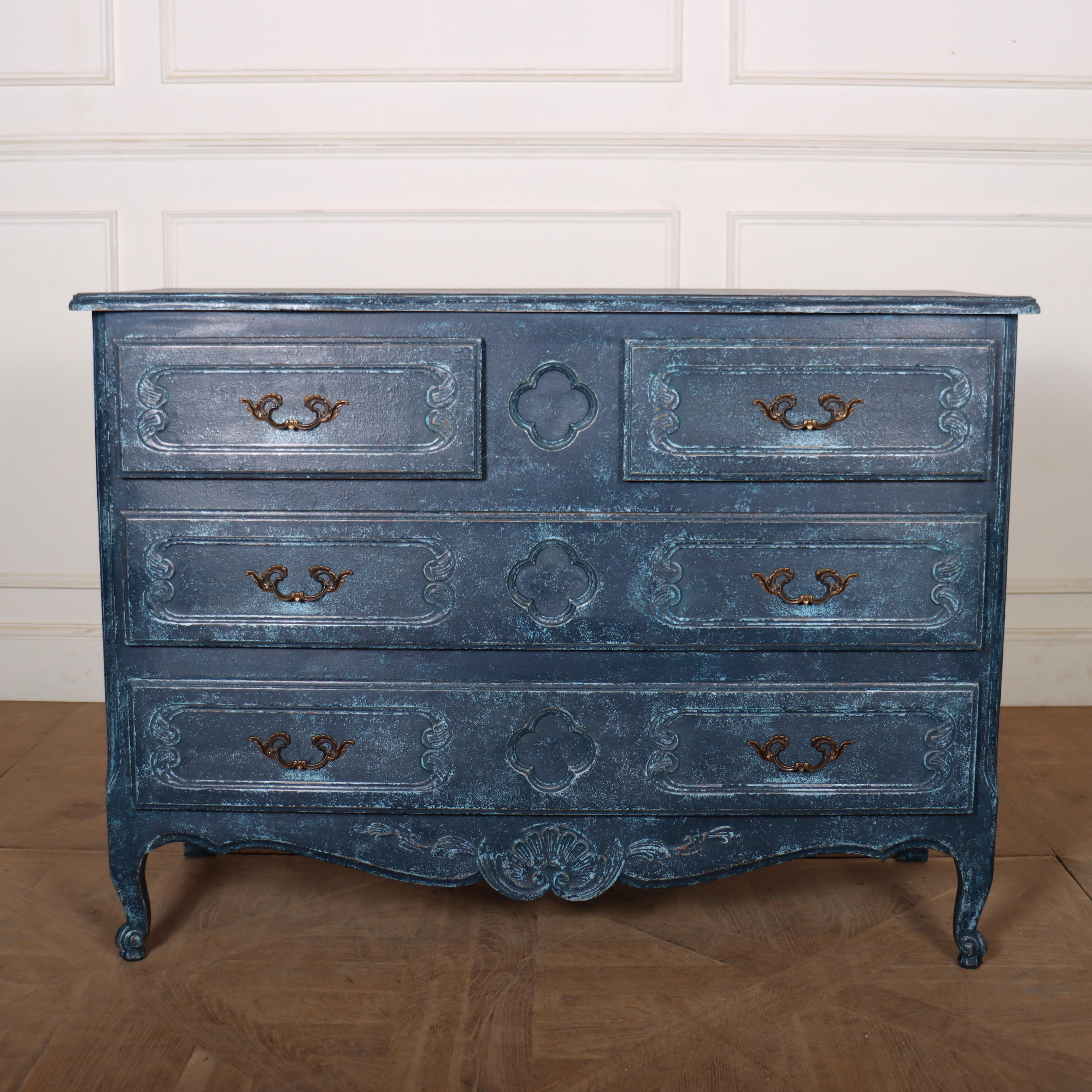 French Pair of Painted Commodes For Sale
