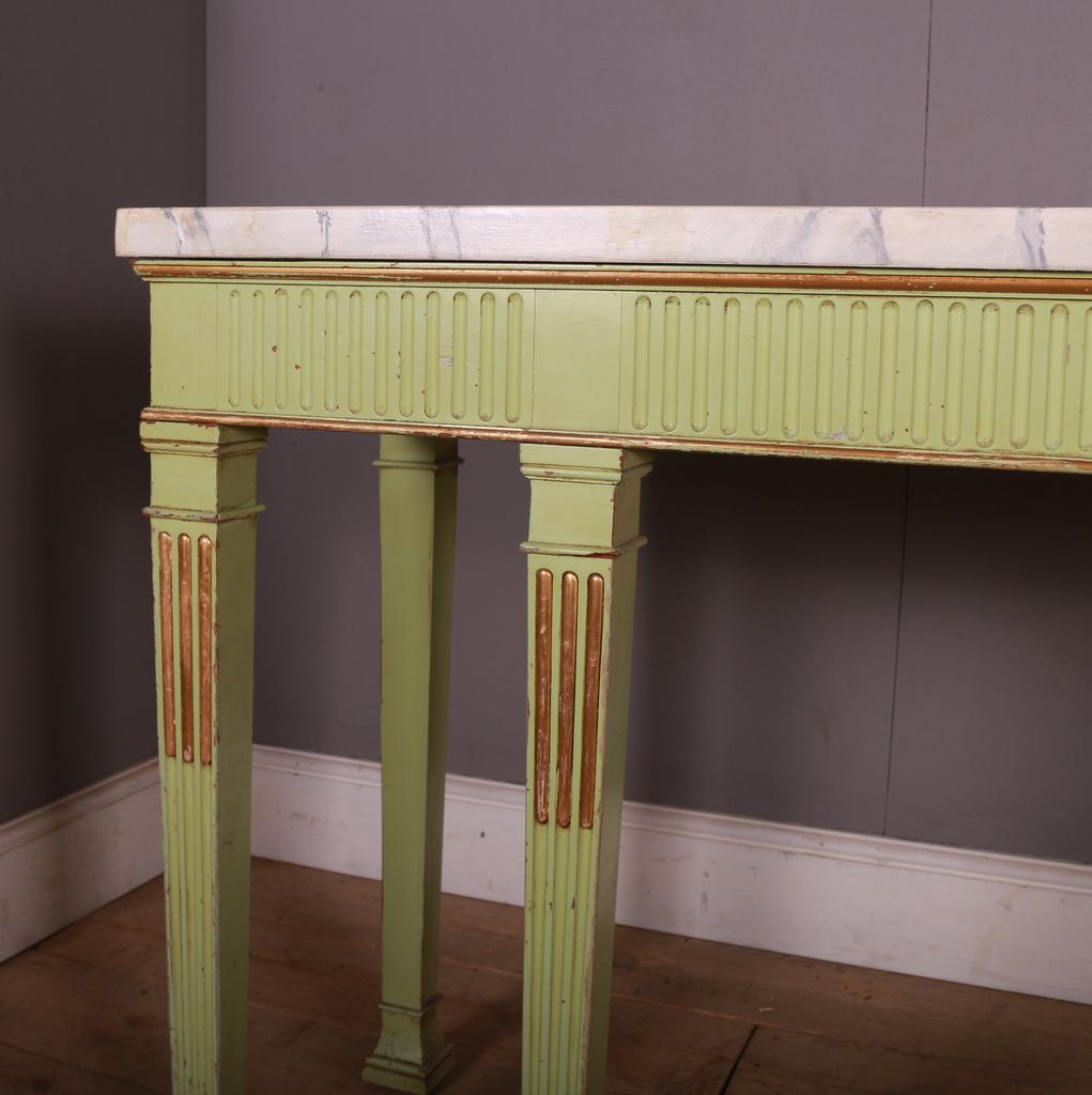 English Pair of Painted Console Tables