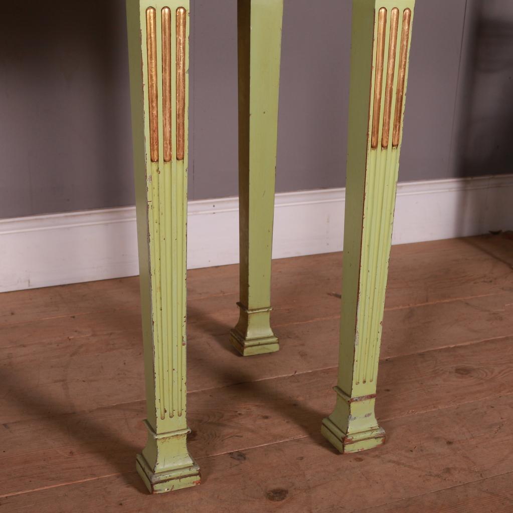19th Century Pair of Painted Console Tables
