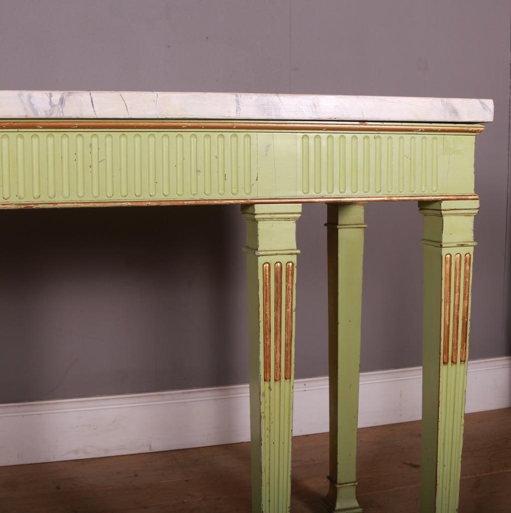 Oak Pair of Painted Console Tables