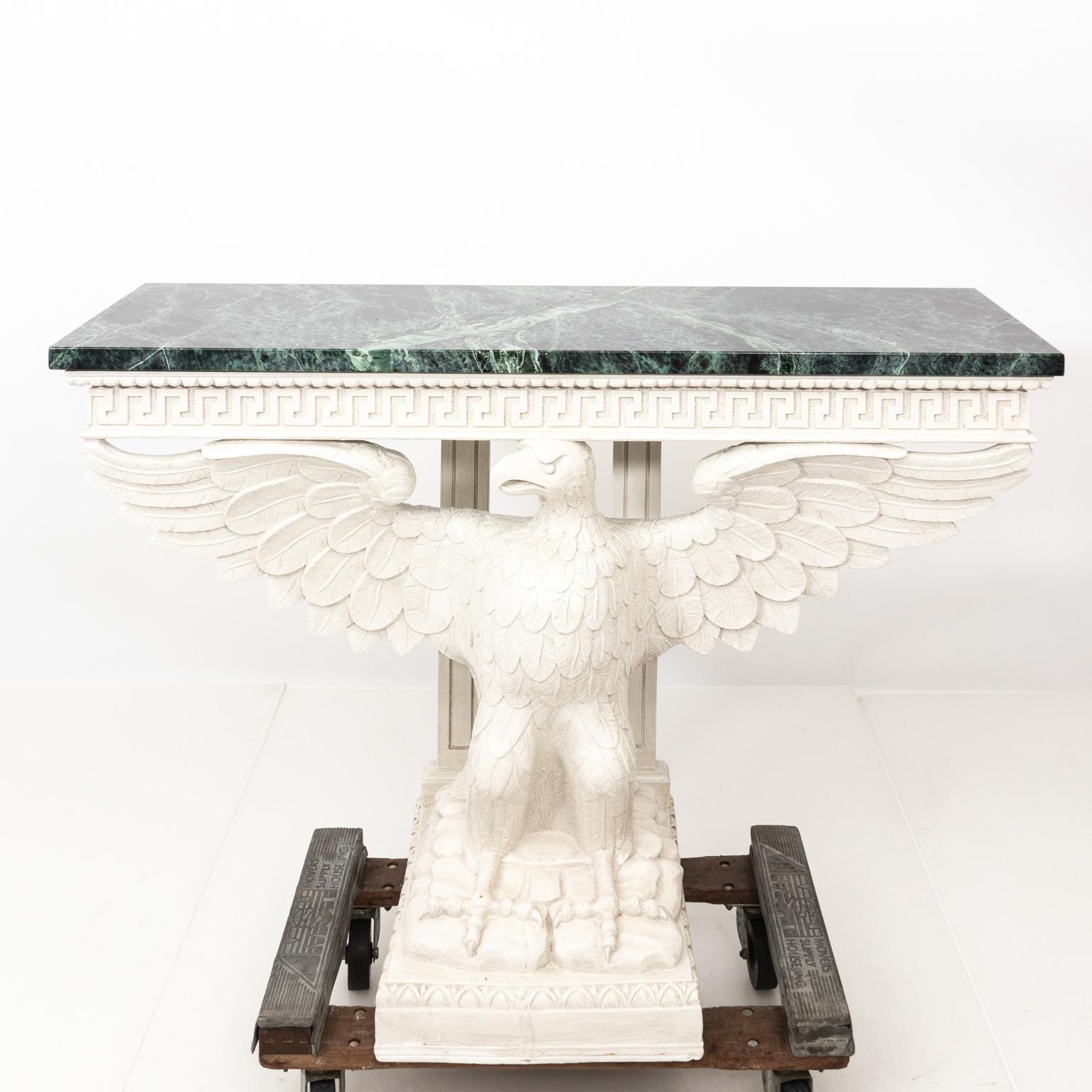 Pair of Painted Eagle Consoles 10