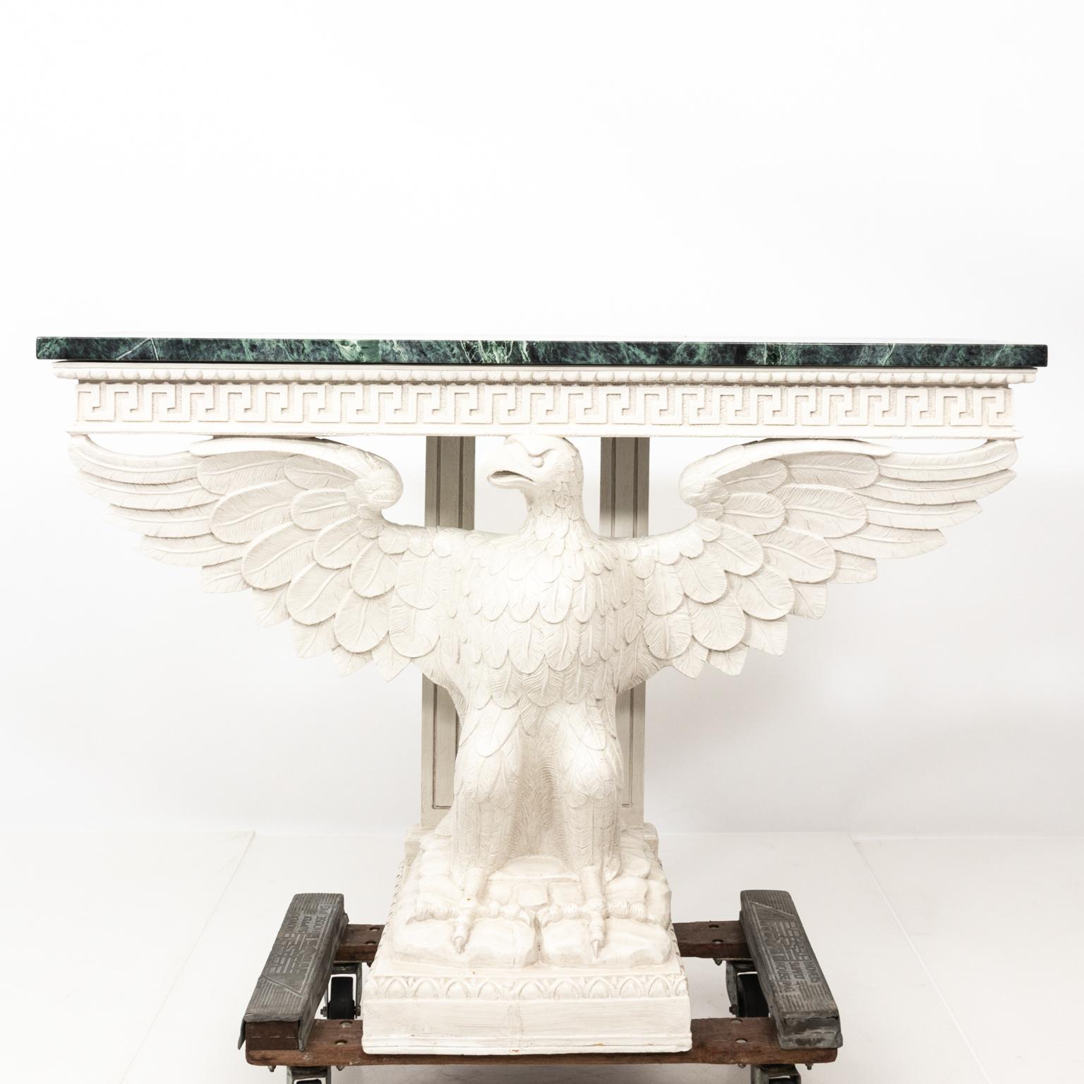 Pair of Painted Eagle Consoles 11