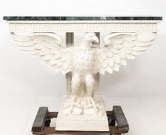 Pair of Painted Eagle Consoles