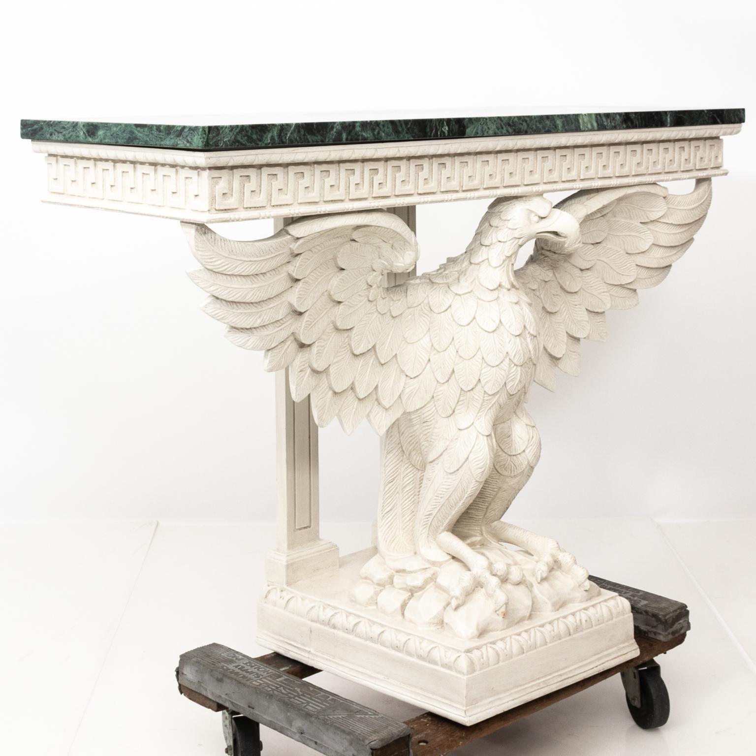Pair of Painted Eagle Consoles 3