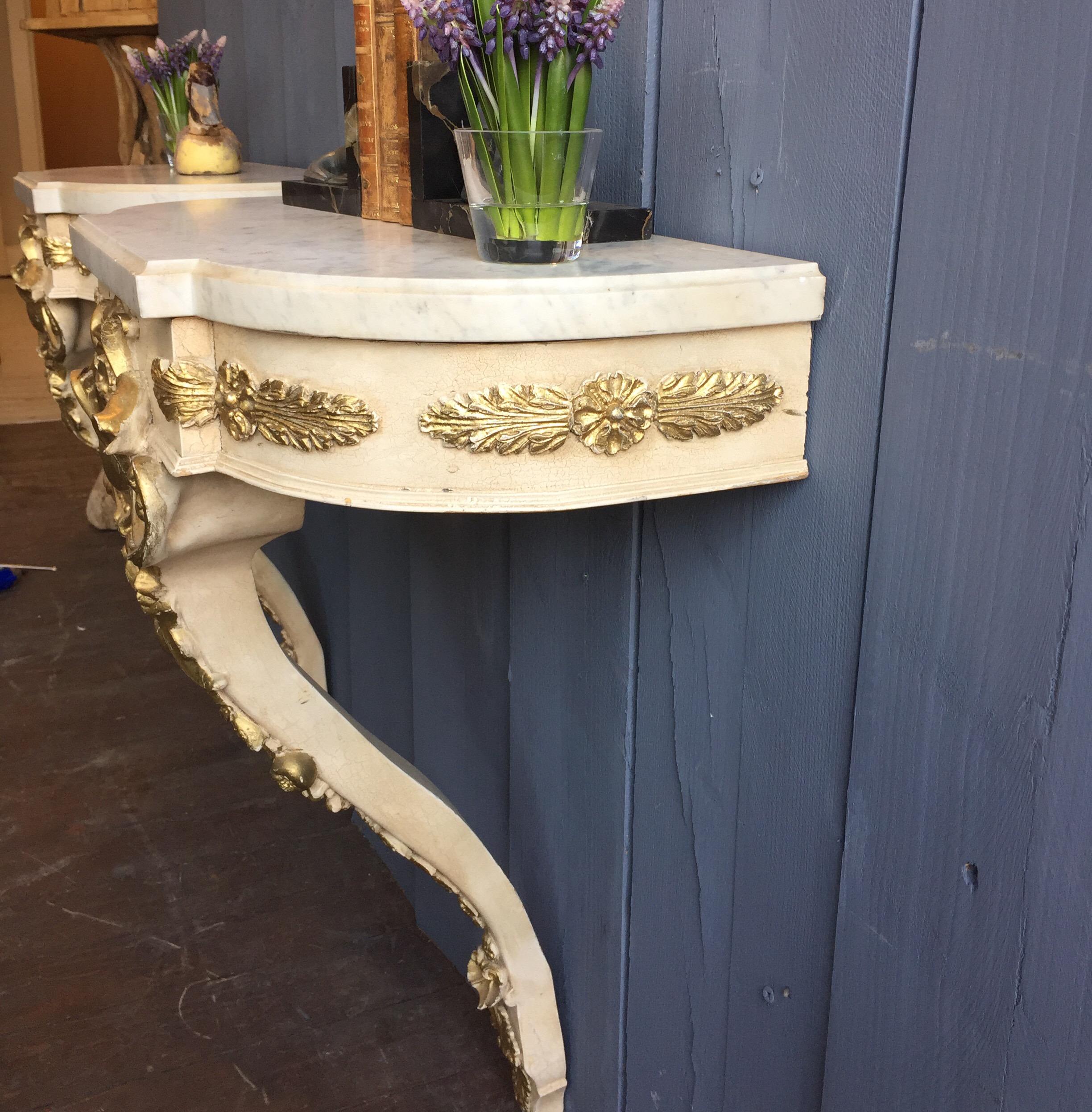Pair of Painted Empire Style Console Tables or Nightstands 8