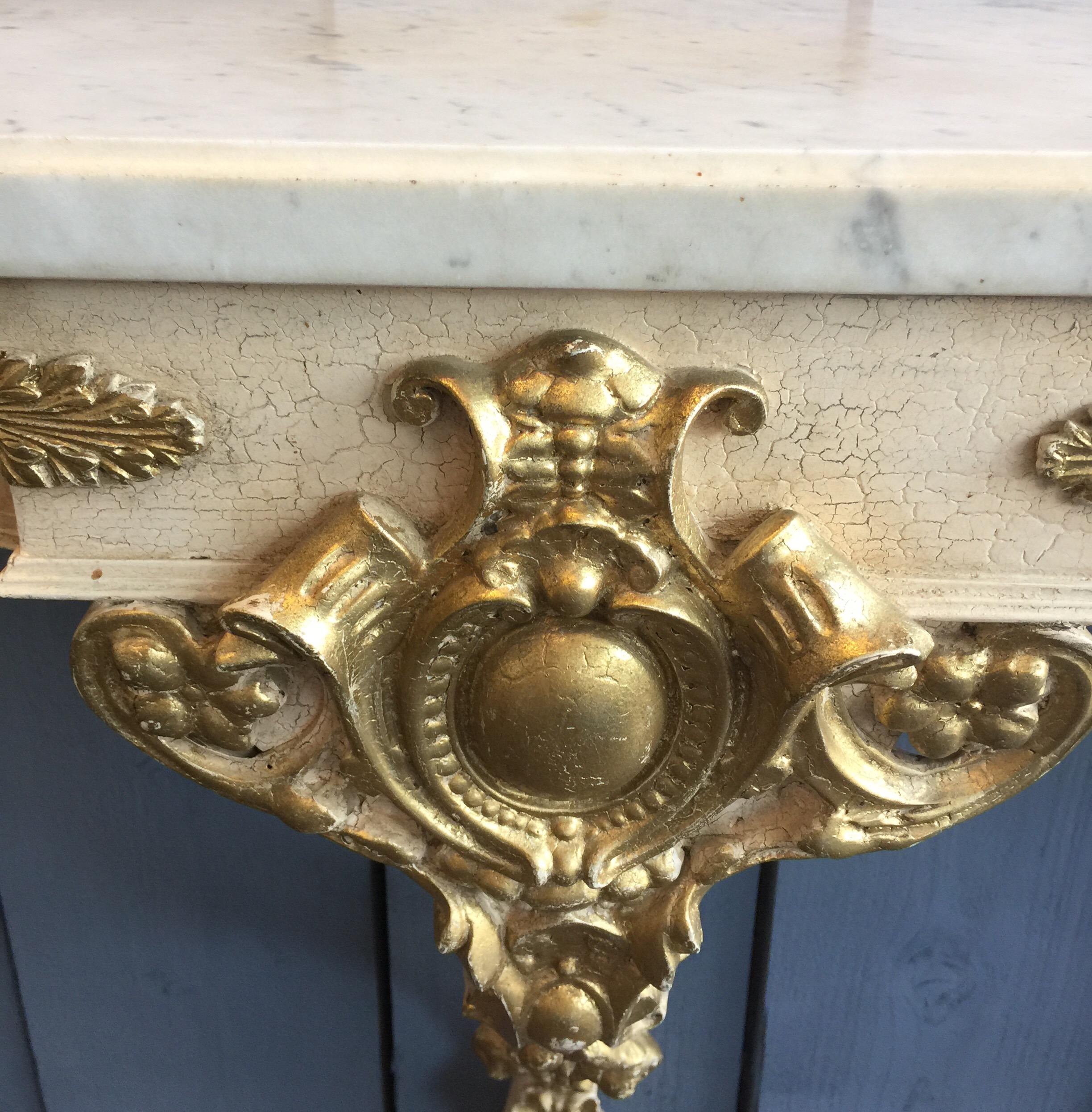 Pair of Painted Empire Style Console Tables or Nightstands In Excellent Condition In Heathfield, East Sussex