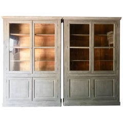 Pair of Painted French 19th Century Bibliothèques