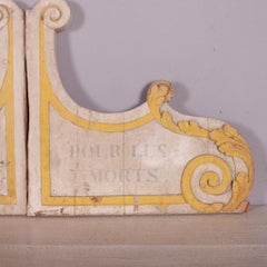 Pair of Painted French Brackets
