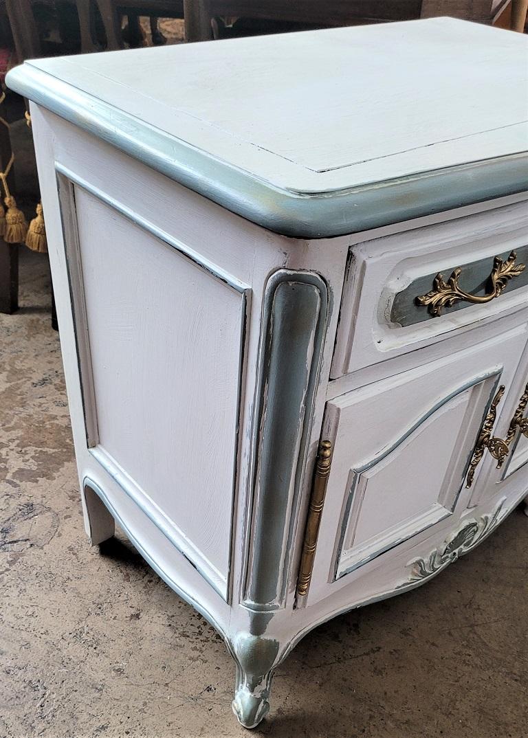 Pair of Painted French Country Nightstands 4