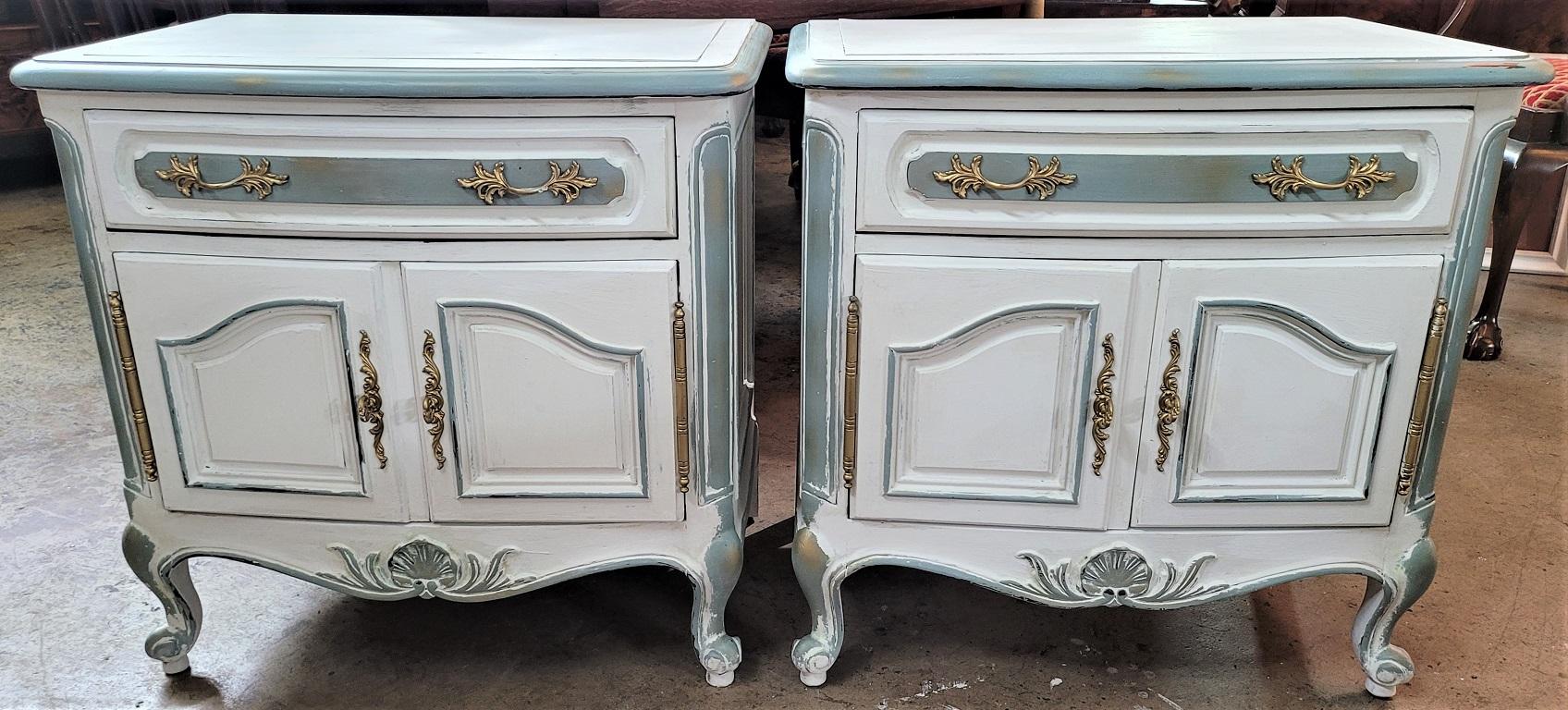 french nightstands pair