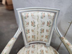 Paire de fauteuils peints de style Directoire français
