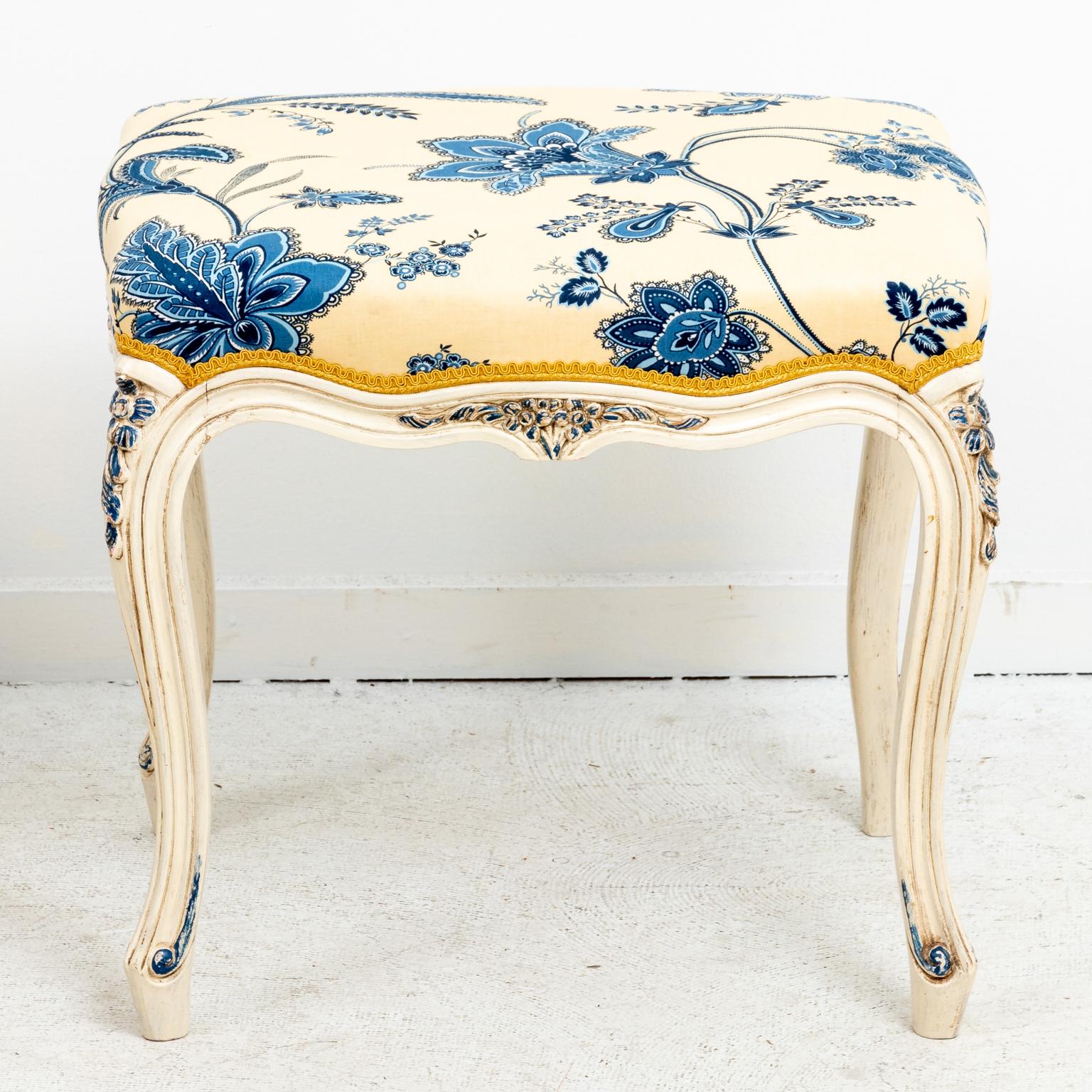 North American Pair of Painted French Style Benches