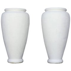 Pair of Painted Garden Urns