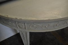 Pair of Painted Georgian Style Consoles and Mirrors
